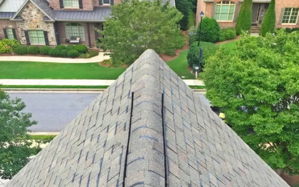 NewImageRoof_widows peak looking down into neighborhood