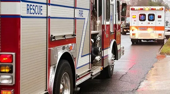 emergency responders commercial building fire