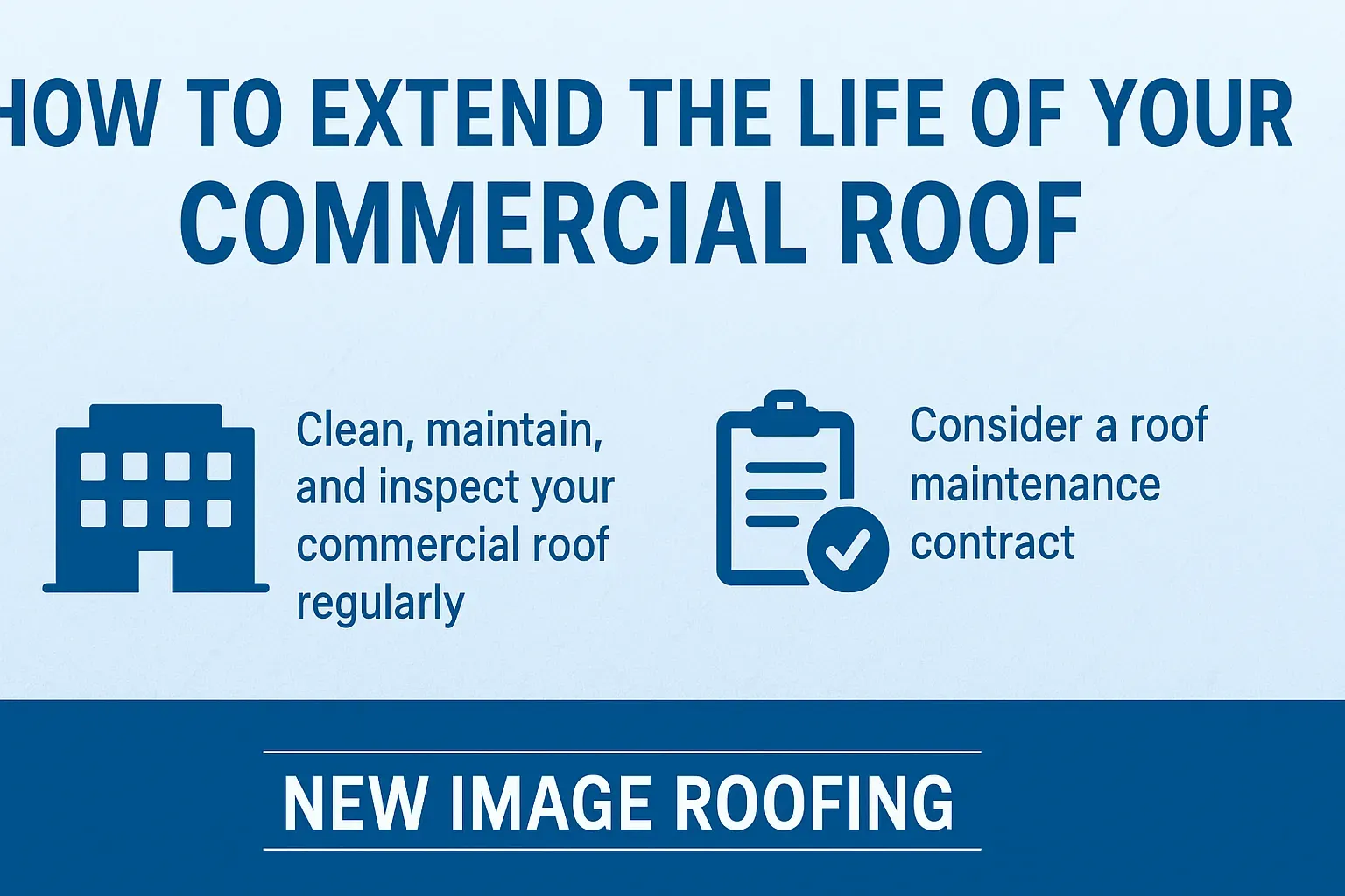 extend commercial roof lifespan infographic