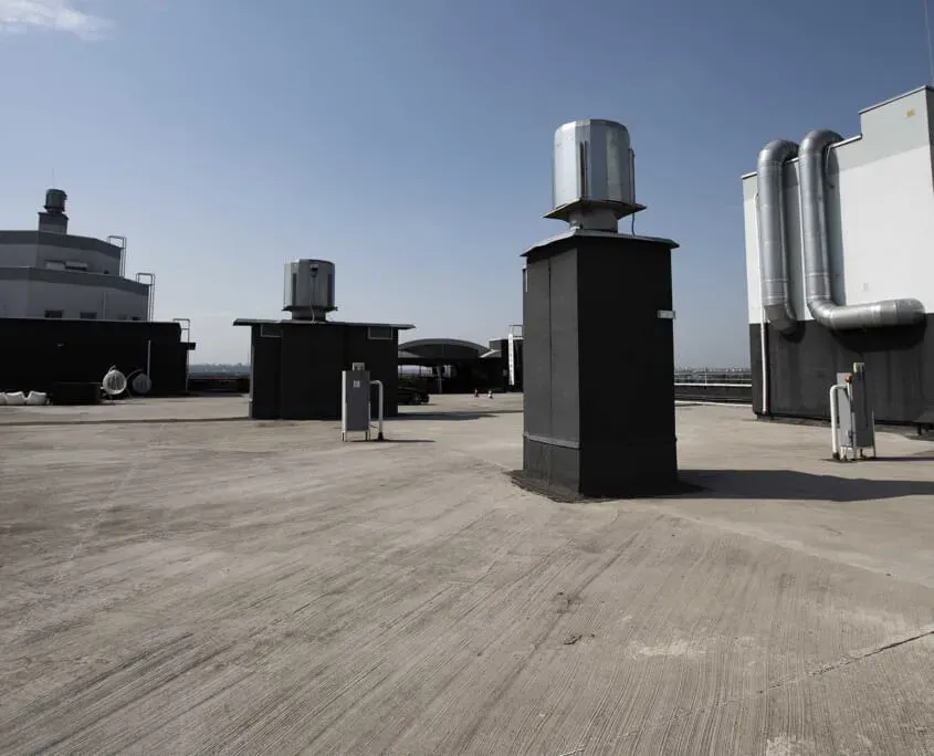 flat commercial rooftop