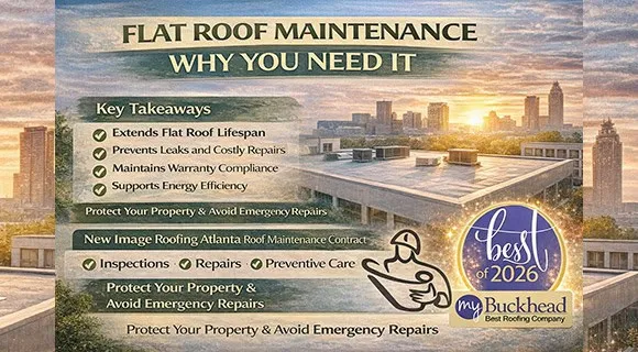 flat roof maintenance infographic