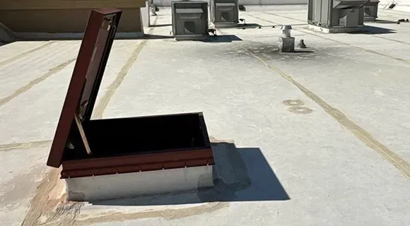 flat roof penetration hatch
