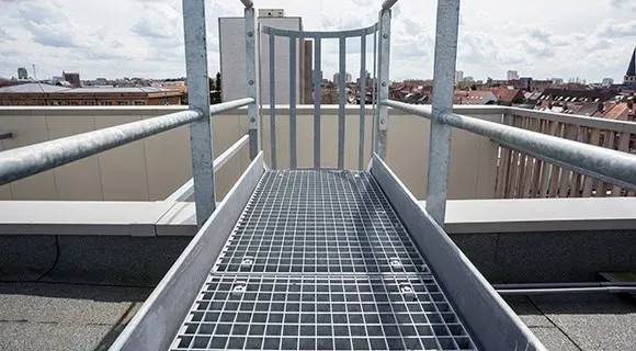 flat roof walkway