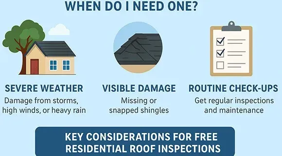 free roof inspection infographic