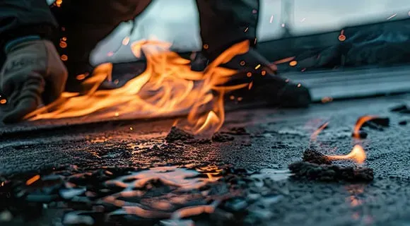 hot tar roofing material