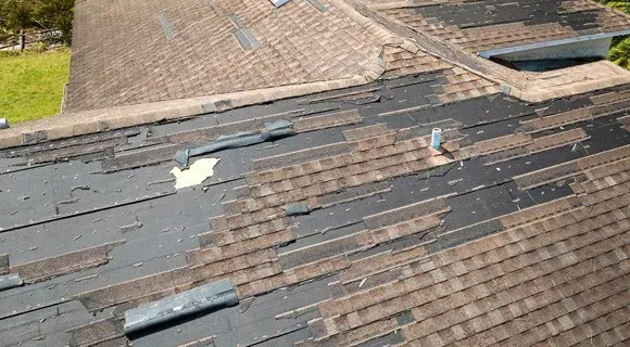 hurricane damage roof