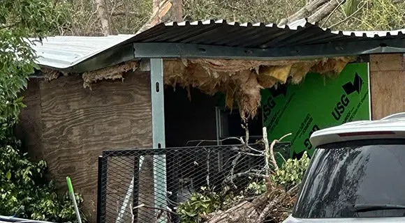 hurricane helene structural damage hazlehurst georgia