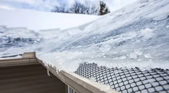 ice dam residential roof damage
