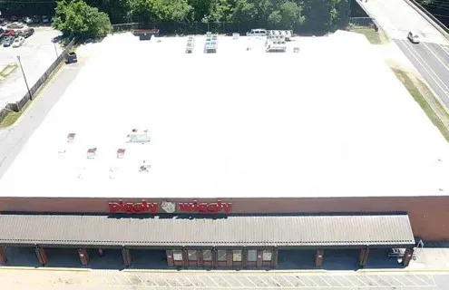 installed tpo commercial roofing system