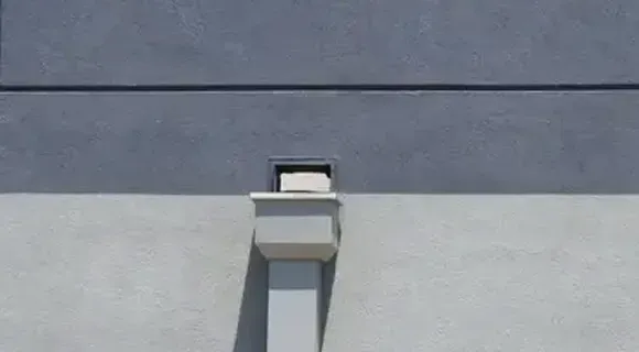 low slope roof scupper