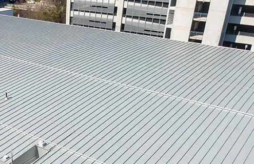 low slope standing seam metal roof