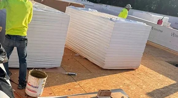 material preparation low slope roof installation