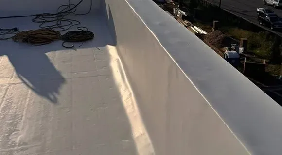 new construction townhomes low slope parapet wall