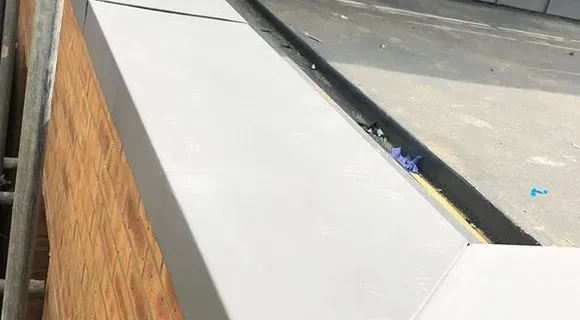 parapet metal cap