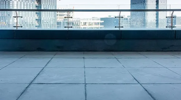 pavers on a flat roof