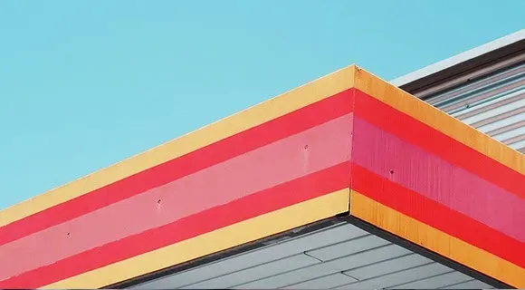 red residential gutter