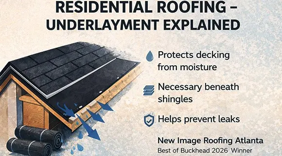 residential roofing underlayment infographic