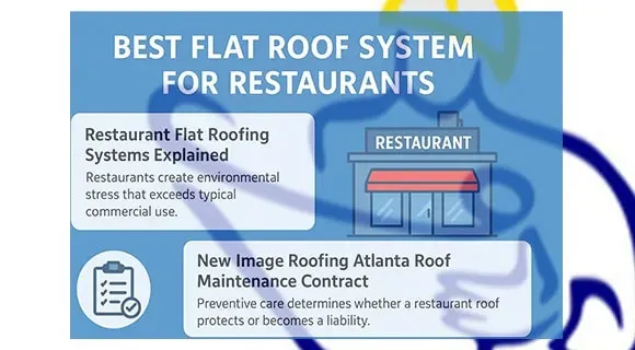 restaurant flat roof infographic