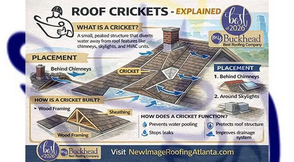 roof crickets explained infographic