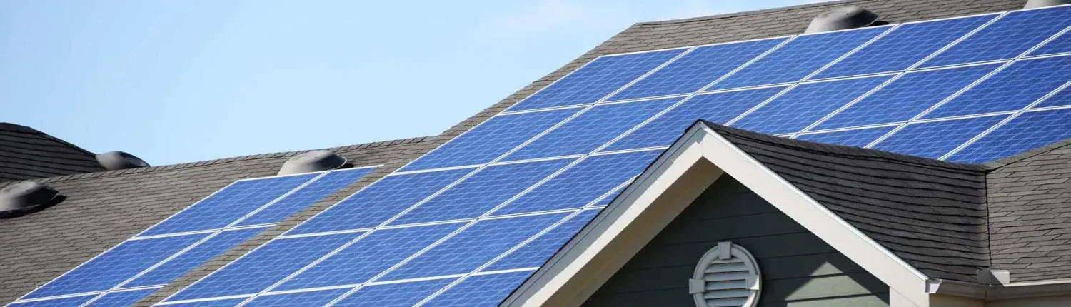 solar panel on the roof