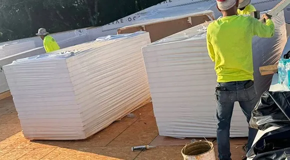 tapered insulation for low slope commercial roofs