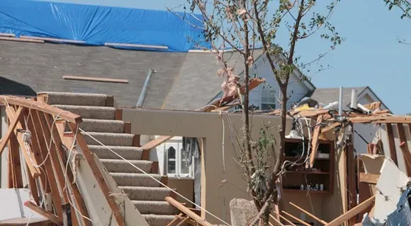 tornado extensive structural damage