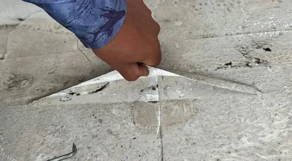 unsealed membrane seam